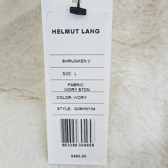 Helmut Lang faux fur trim shrunken denim vest - Picture 8 of 8